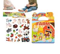 Générique Livre D'autocollants - Esthétiques Décalcomanies Réutilisables - Carnet De Stickers Jouet Calme pour Les Jeunes,pour Garçons Et Filles 3 À 6 Ans Salon Lit Trajet Maternelle