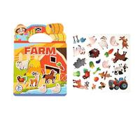 Générique Livre d'Autocollants Jouet Calme - Esthétiques Décalcomanies Réutilisables - Livre de Stickers Cartoon Jouet Enfant - pour 3 4 5 6 Ans Filles Garçons Maternelle Salon