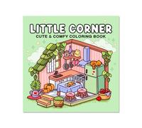 Générique Livre de coloriage Little Corner, album de conception d'espace amusant et relaxant avec 40 pages, livre de coloriage relaxant, livres d'éducation précoce pour adultes et adolescents