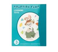 Générique Livre de Démonstration Magnétique des Fractions - Puzzles Magnétiques d'apprentissage des Fractions Mathématiques - Blocs Manipulables pour Salle de Classe Élémentaire et Enseignement à
