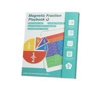 Générique Livre De Fractions Magnétiques, Compagnon d'apprentissage Portable, 22 X 17,8 Cm, Manuels Mathématiques, Livre De Jeu d'apprentissage des Fractions, Activité Engageante, pour, École