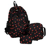 Générique Livre De Livres Strawberry - Ensemble De Sacs De Livres, Porte-Parole | Sac À Dos De Poche D'épaule Pour Garçons Avec Des Étudiants Étudiants Préscolaires
