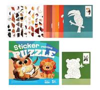 Générique Livre de Peinture par Stickers Créatif Interactif et Éducatif | Cahier d'Activités Puzzle Stickers Pour Garçons, , Filles, , en Voiture, Réunion,