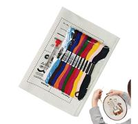 Générique Livre de pratique de broderie - Ensemble d'artisanat fait à la main | Sample Journal - Quilting Learning Art Teaching School Project Relaxation Pleine conscience