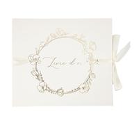 Générique - Livre d'or Carton BAPTÊME VÉGÉTAL Or 68P 22X19CM