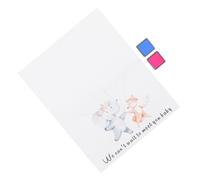 Générique Livre D'or Marque Digitale en Papier Couché Arbre à Empreintes pour Fête de Révélation du Bébé Souvenir Unique et Décoration de Célébration