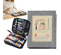Générique Livre Points Broderie, Kit Broderie Debutant Sur Lin Haute Densité À Faire Soi-même Avec 143 Points Et Tutoriels, Mini Kit D'outils De Coutures Portables Pour Débutants Et Passionnés