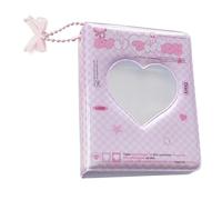 Générique Livre Porte-Carte Photo KP-OP - Album Carte Idol | Classeur À Fenêtre Cœur pour Photocards | Porte-Livre Cartes De Visite Collection Rangement Transparent Portable