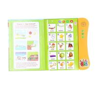 Générique Livre Sonore Interactif, avec Apprentissage Tactile Bilingue, 25 Cm, Bloc-Notes Sensible, Livre Éducatif pour, Pages Audio, pour La Maison, L'école, Les Voyages Et Les Jeux en Plein A