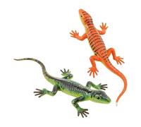 Générique Lizard Toy Set - Morphing Color Shift Simulation Animal Figures 2 Pack, Flexible Collectible Reptile Models Learning Activity Kit | Home Classroom School Play Education Birthday Holid