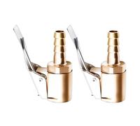 Générique Lock on Air Chuck - Brass Tire Inflator | 2-Piece Brass Locking Air Chuck Inflator Connector for Tire Inflation, Secure No-Leak Fit for Car, Truck, SUV, Motorcycle, Bike & RV