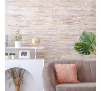 Générique Logissur Hortense Plaquette de parement bois - Décoration intérieure en bois recyclé - Sans cadre - Plaque - Chambre - WALL_ART