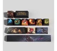 Générique LOL 12 Capuchons de Touches PBT Haute Densité, OEM Profile Dye Sublimation Disposition Idéal pour Streamers et Fans d'eSports (Leesin)