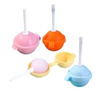 Générique Lollipop Molds - Silicone 4pcs Round Non Stick | Reusable Candy Making Mold Set, DIY Chocolate Lollipop Dessert Tray For Kids Party Treats Baking Home Use | Sweet Craft