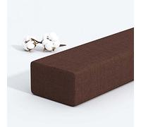 Générique Long Bed Gap Filler, Close The Gap Between Headboard Wall Or Foot Board for Single/Double/King Bed, Rectangle Mattress Support Bolster Thick Armrest Pillow,Custom Size(Coffee,150x5x5cm)
