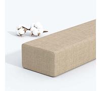 Générique Long Bed Gap Filler, Close The Gap Between Headboard Wall Or Foot Board for Single/Double/King Bed, Rectangle Mattress Support Bolster Thick Armrest Pillow,Custom Size(Beige,100x5x5cm)