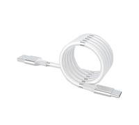 Générique Long Charging Cord - Magnetic Fast Charging Cord | Long Multipurpose Chargings Cable, White Charger Cables for Work, Car, Travel