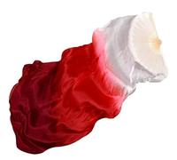 Générique Long éVentail en Soie,Voile Eventail de Danse Une Paire de voiles Soie for Danse du Ventre for Femme, Accessoire Spectacle léger et Fluide for Costume Oriental, 1,8 m(Sky Blue,150cm)