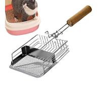 Générique Long Handle Cat Litter Scooper, Ergonomic Litter Scoop, Cat Litter Cleaning Tool, Metal Cat Litter Scooper, 37x14x3cm/14.57x5.51x1.18 inches for Indoor Small Large Cat