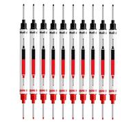 Générique Long Nib Marker - 16.2x0.9x0.9cm 10 Piece Carpenter Ink Waterproof Deep Hole Marking Pens 21mm Double Tipped Oil Based Extended Reach Marker For Woodworking Carpentry