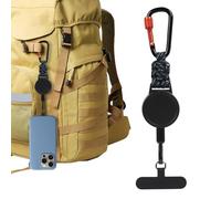 Générique Longe De Téléphone Rétractable | Accessoire Antivol À Longueur Réglable,Attache Téléphone Porte-Clés | pour Bureau École Vacances Sorties Loisirs Courses Randonnée Sac à Dos