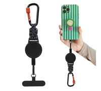 Générique Longe De Téléphone Rétractable - Accessoire Antivol à Sécurisé | Attache Téléphone Porte-Clés - pour Bureau École Vacances Sorties Loisirs Courses Randonnée Sac à Dos
