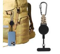 Générique Longe De Téléphone Rétractable,Accessoires de de Protection Antivol,Longe De Sécurité Pour Mobile - pour Bureau École Vacances Sorties Loisirs Courses Randonnée Sac à Dos