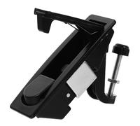 Générique Loquet à Compression Résistante Corrosion en Alliage de Zinc Noir, Serrure D'armoire Industrielle Résistante la Corrosion, Levier Réglable pour Portes de Cabinets Mécaniques