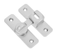 Générique Loquet de Porte Coulissante en Aluminium sans Perçage Loquet Robuste Mécanisme Coulissant Serrure de Porte 8023 Argentée Vis Verrou de Clôture Armoires et Granges