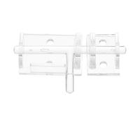 Générique Loquet de Porte et Utilisation Polyvalente Autocollant Acrylique Transparent Mini Boucle à Charnière, Design Minimaliste Sécurité à Domicile
