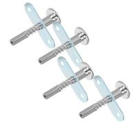 Générique Loquets à Piston à Ressort pour Remplacement de Loquet de Lit 4pcs en Fer Argenté Ferrures de Fixation Robustes Anti-âge Couleur Aléatoire pour Berceau Bébé et