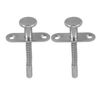 Générique Loquets à Ressort Structure Simple et Anti-âge pour Lit Bébé 2pcs en Fer Argenté Accessoire Pratique pour Verrouillage et Réglage du Berceau du Berceau