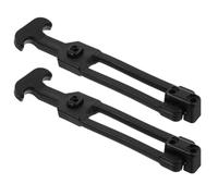 Générique Loquets Élastiques à Poignée en T des Vibrations Lot de 2 en Caoutchouc Noir pour Boîte à Outils Usage Intérieur et Extérieur