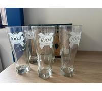 Générique Lot 6 verres bière 1664 50 cl, neuf modèle signé Jerome hatt