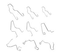 Générique Lot 9 Clips Ampoule H1 H3 H4 H7 Support Fixation Phare Auto Adaptateur Étanche Pièces Détachées Voiture Support de montage à ressort métallique