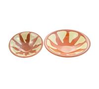 Générique Lot assiettes pour mezzé en mélaminé - 12 pièces (6+6) - Dimension 15 cm et 12,5 cm