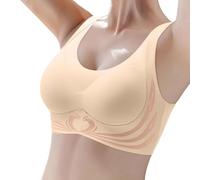 Générique Lot Coton Soutien-Gorge festonné sans Armatures sans Couture pour Femme Bralettes Douces et Confortables sans Fil Couverture complète Quotidien Ensemble Assiette Enfant 2 Ans (Khaki, M)