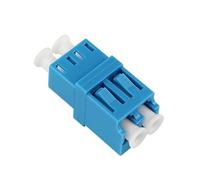 Générique Lot de 1 Adaptateur Fibre Optique LC-LC UPC Duplex - Coupleur Femelle-Femelle, Boîtier Bleu avec Manchon en Céramique, Faible Perte d’Insertion ≤ 0,2 dB, Compatible FTTH/FTTx