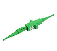 Générique Lot de 1 Adaptateur Fibre Optique SC/APC Simplex Monomode - Faible Perte d’Insertion ≤ 0,2 dB, Manchon en Céramique, Compatible Réseaux FTTH/FTTx, Télécom et CATV
