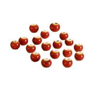 Générique Lot de 10 à 100 perles rondes multicolores en céramique et porcelaine de 6 mm for bracelets et colliers, accessoires de fabrication de bijoux faits main(Sk-37,10pcs)