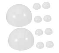 Générique Lot de 10 Abat-jours Demi-sphère en Polycarbonate Résistant Haute Température, Diffuseur de Lumière pour Plafonnier et Lampe de Table Led, Remplacement Abat-jour Globe