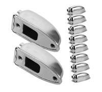 Générique Lot de 10 Accessoires pour Caisse Claire pour Batterie en Acier Kit De Batterie Électrique Métronome Baguettes Métalliques Pied De Micro Grosse Caisse Fer Argenté
