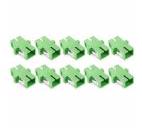 Générique Lot de 10, Adaptateur Fibre Optique SC/APC Simplex Monomode, Faible Perte d'Insertion ≤0,2 dB, Compatible FTTH/Télécom