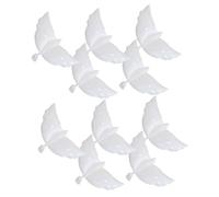 Générique Lot de 10 Ballons en Aluminium Blanc de Colombe, Décorations de Mariage et Fête Extérieures, Accessoires de Ballons pour Cérémonie, Fête D'anniversaire et Événement en Plein Air