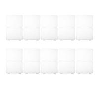 Générique Lot de 10 Boîtes de Rangement Photo Plastique Blanc 20x14,5x3 Cm avec Couvercle, Coffret de Rangement pour Photos 5x7 Pouces Portable et Léger, pour Loisirs Créatifs