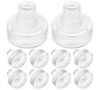 Générique Lot de 10 Bouchons Bouteille Vin en Verre et Silicone, Forme T, Réutilisables, Étanches, pour Conserver la Fraîcheur des Boissons la Maison