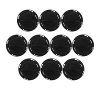 Générique Lot de 10 Bouchons de Fond de Boîte de Rangement en ABS Noir Bouchons Ronds pour Prise de Tirelire Couvercles Inférieurs Pratiques pour Boîte d'Économie Accessoires Légers et