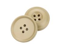 Générique Lot de 10 Boutons de Couture en résine 15/20/25 mm, 4 Trous, Ronds, for Scrapbooking, Couture, Manteau, vêtement, Accessoires vestimentaires Faits à la Main(Khaki,15mm)