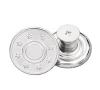 Générique Lot de 10 Boutons de Rechange for Jeans, 17 mm, sans Couture, Amovibles, en métal, avec Filetage combiné, Rivets et Tournevis(20)