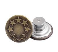 Générique Lot de 10 Boutons de Rechange for Jeans, 20 mm, 17 mm, Boutons instantanés en métal sans Couture for Pantalons avec Filetage combiné de réparation, Rivets et Tournevis(6,20mm)